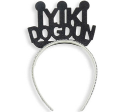 İyi Ki Doğdun Simli Siyah Taç - Parti Sürprizi