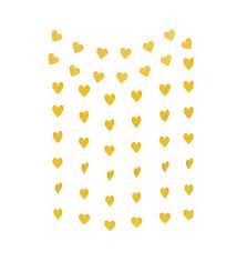 Kalp Sarkıt Süs Altın Renk - Parti Sürprizi