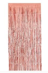 Kapı Duvar Fonu Perdesi Rose Gold 100 x 220 cm - Parti Sürprizi