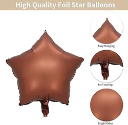 Karamel Yıldız Folyo Balon 1 Adet - 2