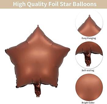 Karamel Yıldız Folyo Balon 1 Adet - 2