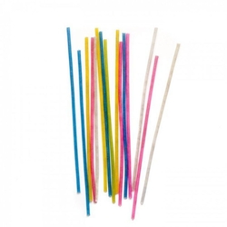 Karışık Renkli İnce Uzun Mum 16 Adet - Parti Sürprizi