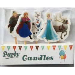 Karlar Ülkesi Frozen 5 li Mum - Parti Sürprizi