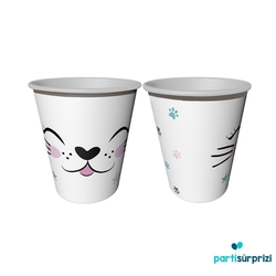 Kedicikler Partisi Bardak 8 Adet - Parti Sürprizi