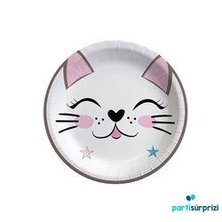 Kedicikler Partisi Tabak 8 Adet - Parti Sürprizi