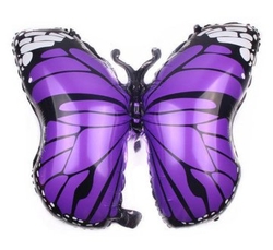 Kelebek Folyo Balon Mor 1 Adet - Parti Sürprizi