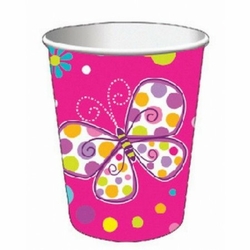 Kelebek Partisi Bardak 8Adet - Parti Sürprizi
