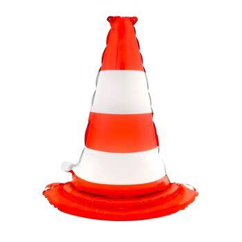 Kırmızı Beyaz Duba Şekilli folyo Balon 1 Adet - 1