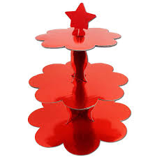 Kırmızı Cupcake Standı - Parti Sürprizi