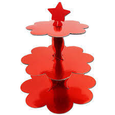Kırmızı Cupcake Standı - 1