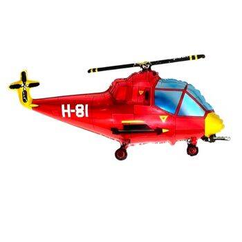 Kırmızı Helikopter Şekilli Folyo Balon 1 Adet - 1
