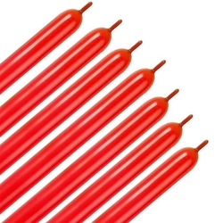 Kırmızı Renk Sosis Balon 12 Adet - Parti Sürprizi