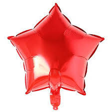 Kırmızı Yıldız Folyo Balon 1 Adet