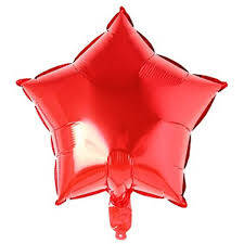 Kırmızı Yıldız Folyo Balon 1 Adet - 1