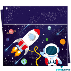 Kozmik Galaksi Uzay Teması Masa örtüsü 1 Adet - Parti Sürprizi