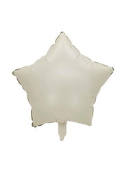 Krem Rengi Yıldız Folyo Balon 1 Adet - Parti Sürprizi
