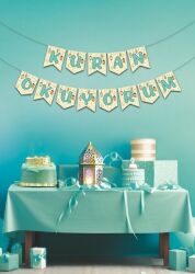 Kuran Akuyorum Zikzak Banner Set Yazı - Parti Sürprizi