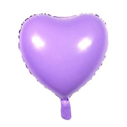 Lila Kalp Folyo Balon 1 Adet - Parti Sürprizi