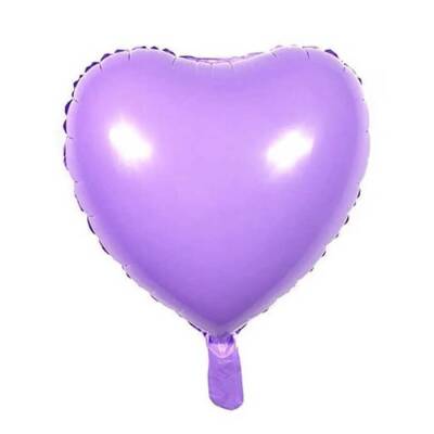 Lila Kalp Folyo Balon 1 Adet - 1