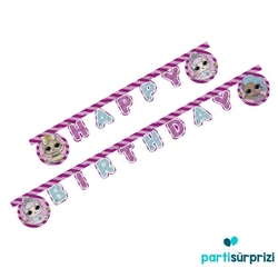 LOL Bebek Happy Birthday Harf Afiş - Parti Sürprizi