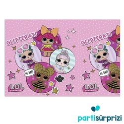 LOL Bebek Plastik Masa Örtüsü 120x180 cm - Parti Sürprizi