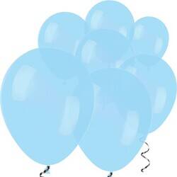 Makaron Balon Mavi 10 Lu Latex Balon Normal Boy - 1