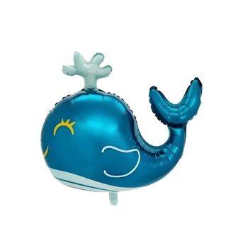 Mavi Balina Şekilli folyo Balon 1 Adet - 1