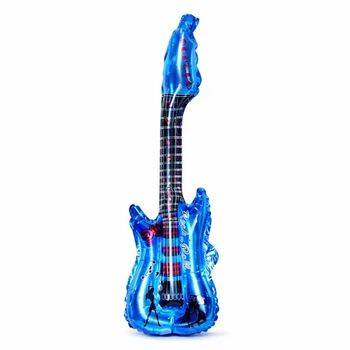 Mavi Gitar Şekilli Folyo Balon 1 Adet - 1