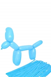 Mavi Renk Sosis Balon 12 Adet - Parti Sürprizi