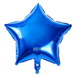 Mavi Yıldız Folyo Balon 1 Adet - Parti Sürprizi