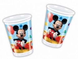 Mıckey Playful Plastik Bardak 8 Adet - Parti Sürprizi