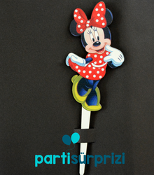 Minnie Mouse Pasta Süsü 1 Adet - Parti Sürprizi