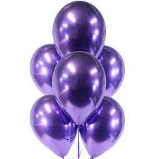 Mirror Krom Mor 50 Li Latex Balon - Parti Sürprizi