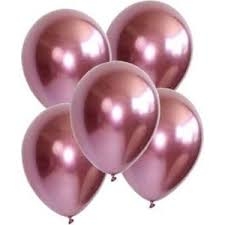 Mirror krom Pembe 50 Li Latex Balon - Parti Sürprizi