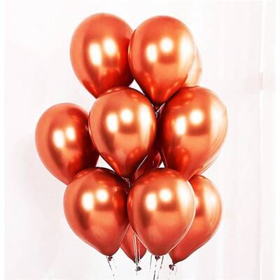 Mirror Krom Bakır 6 Lı Latex Balon - 1