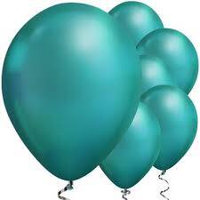Mirror Krom Yeşil 6 Lı Latex Balon - 1