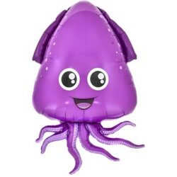 Mor Ahtapot Folyo Balon 1 Adet - Parti Sürprizi