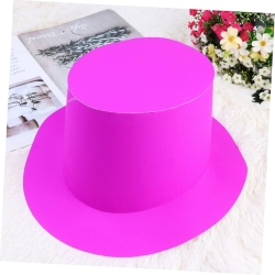 Neon Renk Pembe Silindir Şapka - Parti Sürprizi