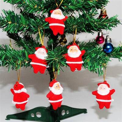 Noel Baba Çam Ağacı Süs 6 Adet - 2