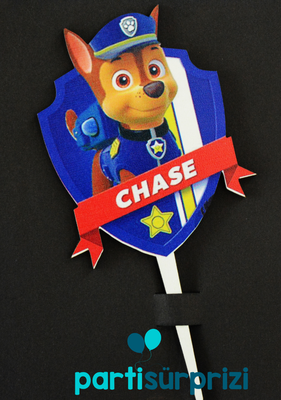 Paw Patrol Chase Pasta Süsü 1 Adet