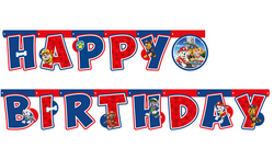 Paw Patrol Happy Birthday Harf Afiş (2.10m) - Parti Sürprizi