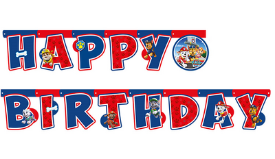 Paw Patrol Happy Birthday Harf Afiş (2.10m) - 1