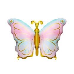 Pembe Gold Kelebek Folyo Balon 1 Adet - Parti Sürprizi