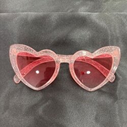 Pembe Kalp Parti Gözlüğü 1 Adet - Parti Sürprizi