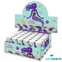 Pırıltılı Deniz Kızı Hediyelik Köpük Baloncuk 6 Adet - Parti Sürprizi