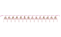 Pırıltılı 1 Yaş Pembe Külah Banner 200 cm - 1