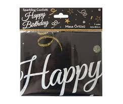 Pırıltılı Happy Bırthday Teması Masa örtüsü - 1