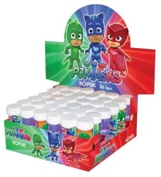 PJ Mask Hediyelik Köpük Baloncuk 6 Adet - Parti Sürprizi