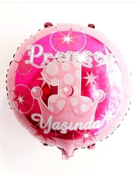 Prences 1 yaş Folyo Balon - Parti Sürprizi