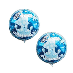 Prens 1 Yaşında Folyo Balon - Parti Sürprizi